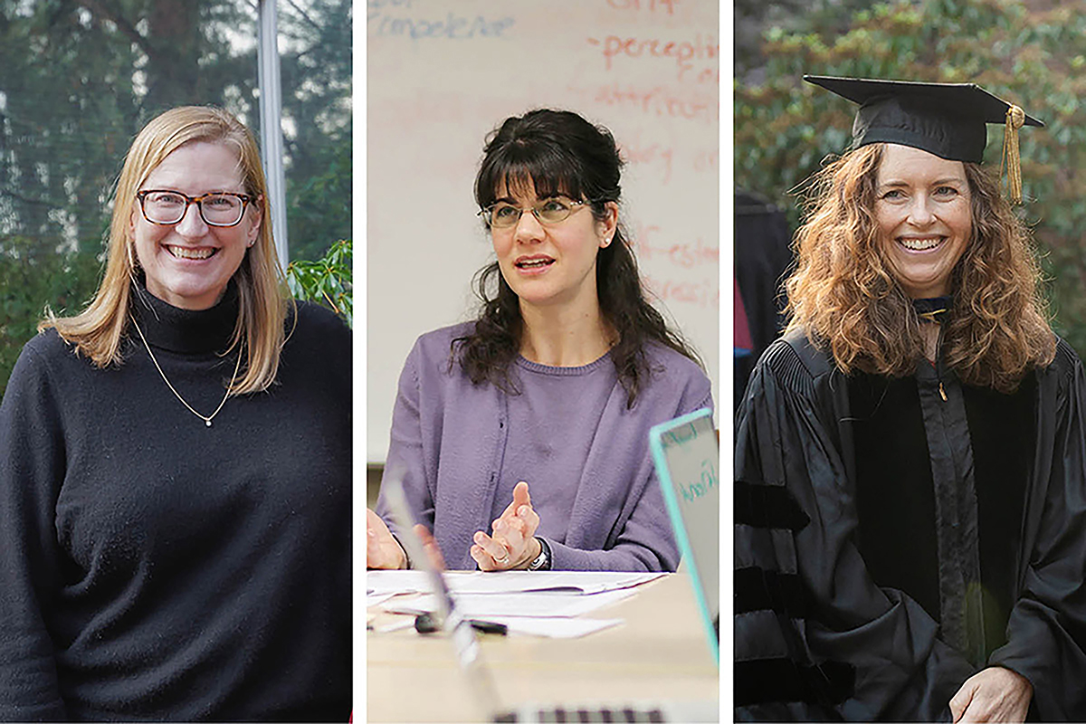 Three professors at Reed.