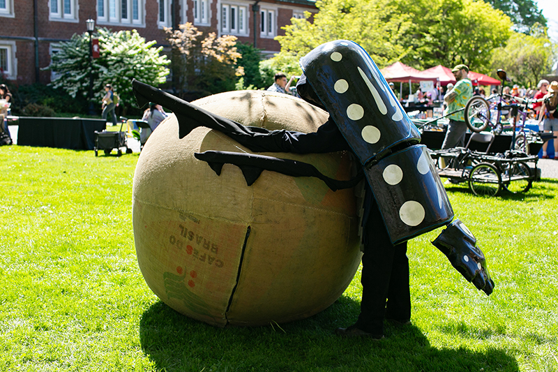 A beetle at the Earth Day Celebration.