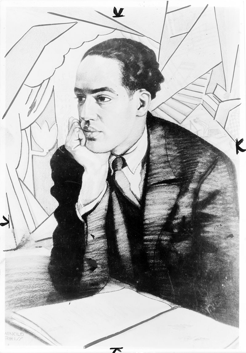 Illustration of Langston Hughes